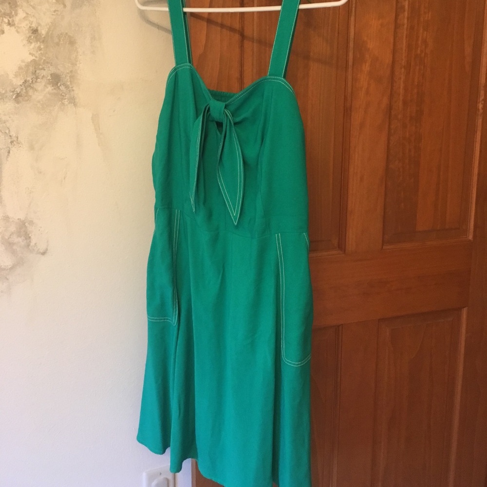 A New Day Emerald Green Summer Dress with pockets!